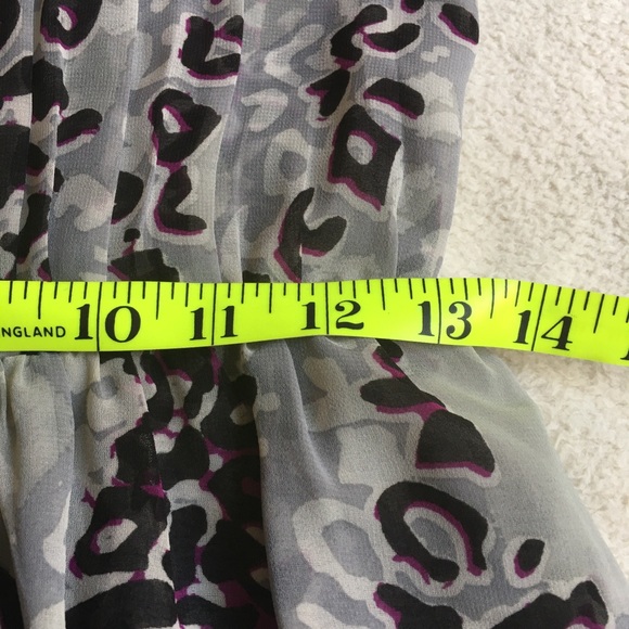 NWT A/X Armani Exchange Animal Print Grey Dress - Picture 14 of 16